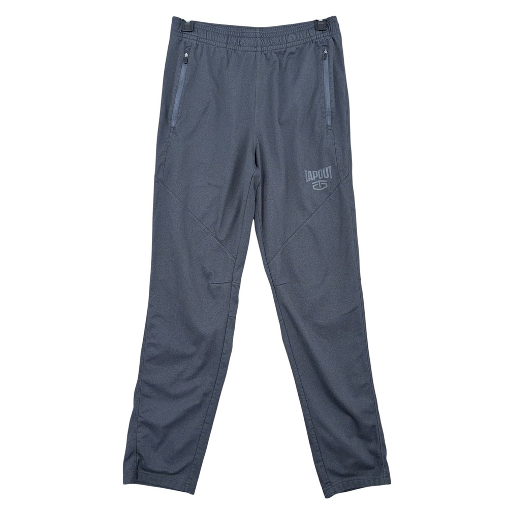 Tapout Track Pants Mens Medium 100% Polyester Gray